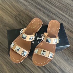 Nicole Miller - Studded Slides - New
